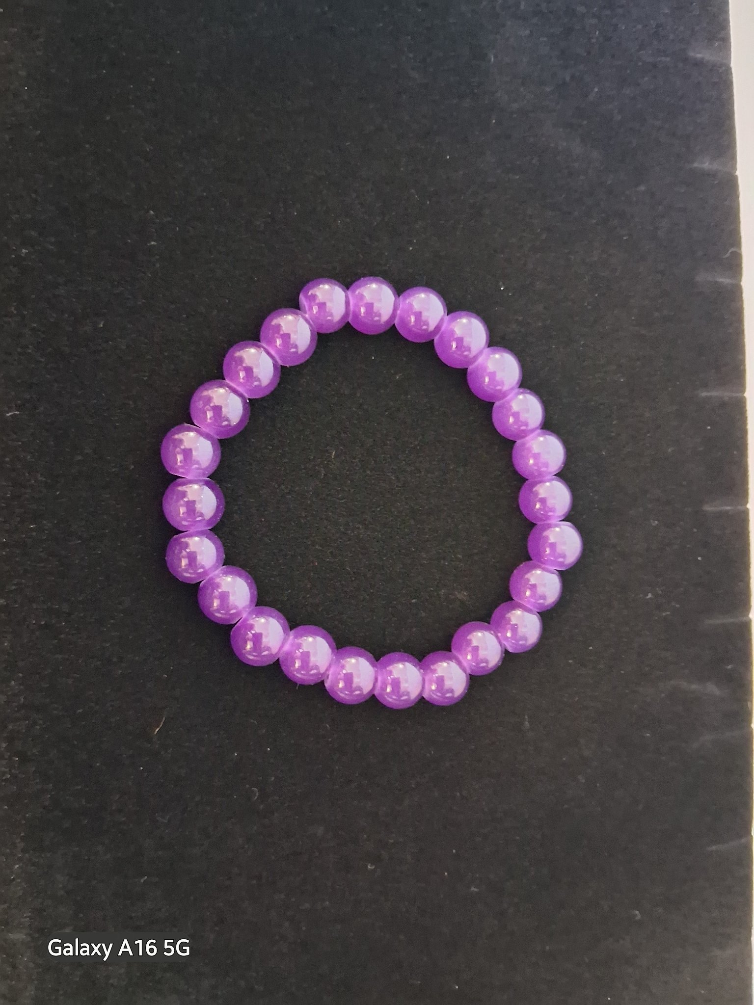 Amethyst Bead Bracelet — 65A (Anxiety Relief)